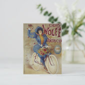 Carte Postale Affiche Cycles Wolff American Bicycle (Debout devant)
