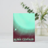 Carte Postale Affiche d'art spatial Alpha Centauri (Debout devant)