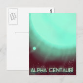 Carte Postale Affiche d'art spatial Alpha Centauri (Devant / Derrière)