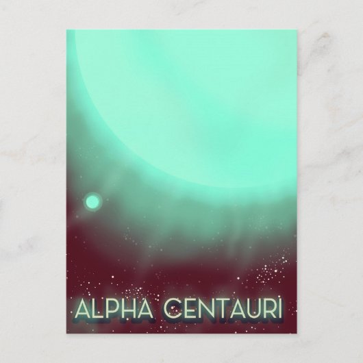 Carte Postale Affiche d'art spatial Alpha Centauri (Devant)