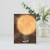 Carte Postale Affiche d'art spatial Tau Ceti (Debout devant)