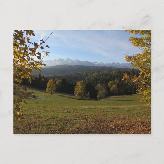 Carte Postale Affiche d'automne des Tatras (Devant)