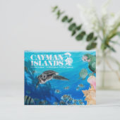 Carte Postale Affiche de bienvenue des îles Caïmans (Debout devant)