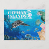 Carte Postale Affiche de bienvenue des îles Caïmans (Devant)