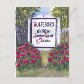 Carte Postale Affiche de bienvenue Wolfeboro