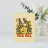 Carte Postale Affiche de bière Bock vintage : Antique Goat Saloo (Debout devant)