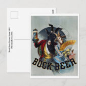 Carte Postale Affiche de bière vintage (Devant / Derrière)