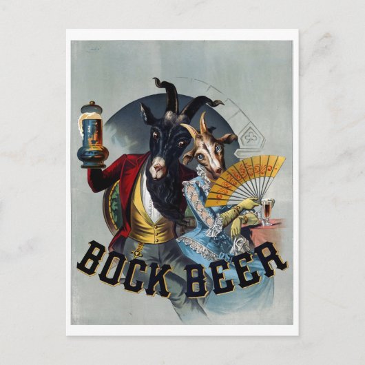 Carte Postale Affiche de bière vintage (Devant)