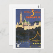 Carte Postale Affiche de Budapest (Devant / Derrière)