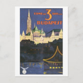Carte Postale Affiche de Budapest (Devant)