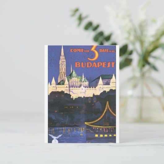 Carte Postale Affiche de Budapest (Debout devant)