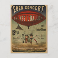 Affiche de cirque française de deux artistes dans