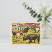 Carte Postale Affiche de cirque pour Adam Forepaugh & Sells Brot (Debout devant)