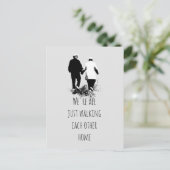 Carte Postale Affiche de citation inspirante pour marcher les un (Debout devant)