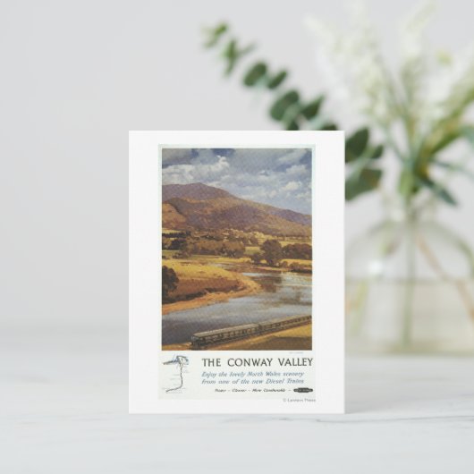 Carte Postale Affiche de Conway Valley Scene British Railways (Debout devant)