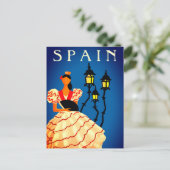 Carte Postale Affiche de danseuse flamenco d'Espagne (Debout devant)