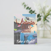 Carte Postale Affiche de dessin animé de Victoria Falls Zimbabwe (Debout devant)