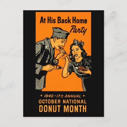 Carte Postale Affiche de Donut 1945 (Devant)