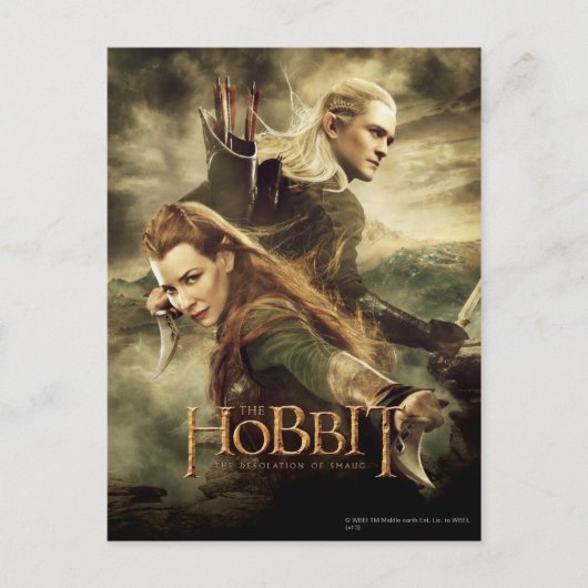 Carte Postale Affiche de film de TAURIEL™ et de LEGOLAS (Devant)