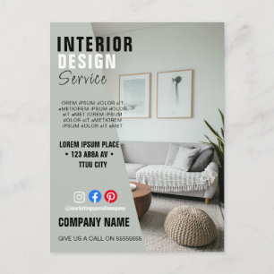 Carte Postale affiche de flyer de logo personnalisé pour les ENT