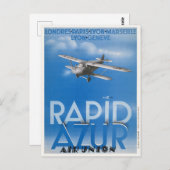 Carte Postale Affiche de France Vintage 1932 (Devant / Derrière)