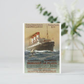 Carte Postale Affiche de Hambourg 1899 - Cruise Ship Liner (Debout devant)