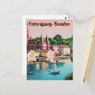 Carte Postale Affiche de Helsingborg - Suède, Vie de Helsingborg