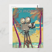 Carte Postale Affiche de la caméra du cinéma de Los Angeles (Devant / Derrière)