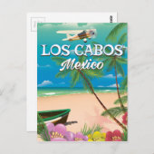 Carte Postale Affiche de la plage de Los Cabos Mexico (Devant / Derrière)