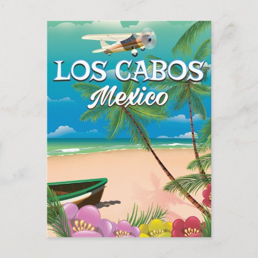 Carte Postale Affiche de la plage de Los Cabos Mexico (Devant)