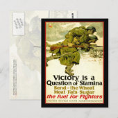 Carte Postale Affiche de la Première Guerre mondiale sur l'appro (Devant / Derrière)