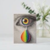 Carte Postale Affiche de larmes arc-en-ciel (Debout devant)