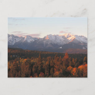 Carte Postale Affiche de l'automne des Tatras