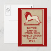 Carte Postale Affiche de l'exposition de l'Empire britannique en (Devant / Derrière)