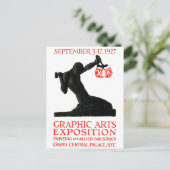 Carte Postale Affiche de l'exposition des arts graphiques en 192 (Debout devant)