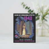 Carte Postale Affiche de l'exposition internationale Golden Gate (Debout devant)