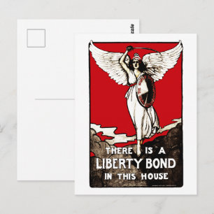 Carte Postale Affiche de l'obligation de liberté de la Première