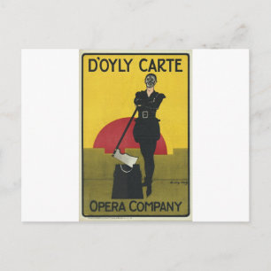 Carte Postale Affiche de l'opéra Vintage de la Garde