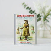 Carte Postale Affiche de l'Ouest sauvage de Buffalo Bill Annie O (Debout devant)