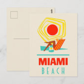 Carte Postale Affiche de Miami Beach (Devant / Derrière)