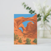 Carte Postale Affiche de paysage d'arche de roche du désert du S (Debout devant)