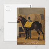 Carte Postale affiche de personne disparue et libre (Devant / Derrière)