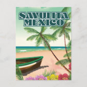 Carte Postale Affiche de plage de Sayulita Mexico (Devant)