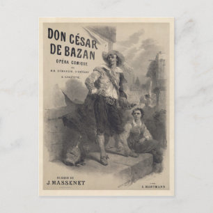 Carte Postale Affiche de première Don César de Bazan (1872)