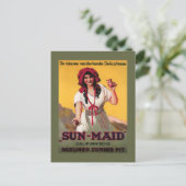 Carte Postale Affiche de raisin de Californie Sun-Maid (Debout devant)