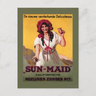 Carte Postale Affiche de raisin de Californie Sun-Maid