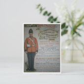 Carte Postale Affiche de recrutement des Royal Engineers anglais (Debout devant)