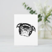 Carte Postale Affiche de saison Pug (Debout devant)