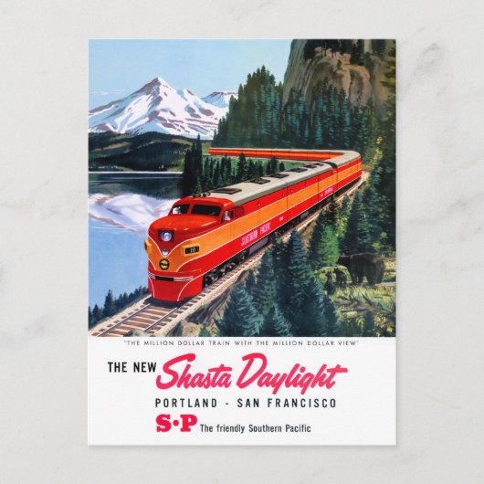 Carte Postale Affiche de Shasta Daylight Portland San Francisco (Devant)