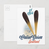 Carte Postale Affiche de ski CairnGorm Écosse (Devant / Derrière)